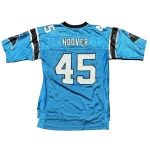 Vintage Reebok Carolina Panthers Brad Hoover #45 Jersey Men's Size Medium Blue